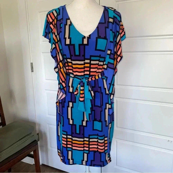 Attention XS Mod Dress With Butterfly Sleeves Knee Length ❤️ - Picture 13 of 14